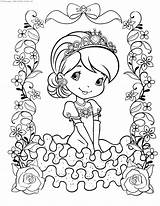 Coloring Strawberry Princess Shortcake Pages Miracle Timeless 10th Admin Updated August Last sketch template