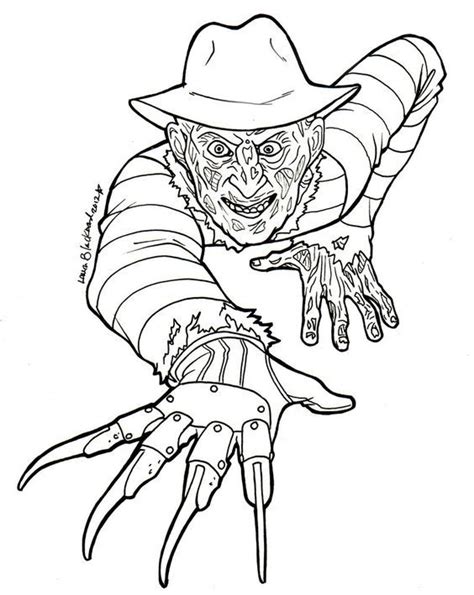 horror coloring and coloring pages on pinterest freddy
