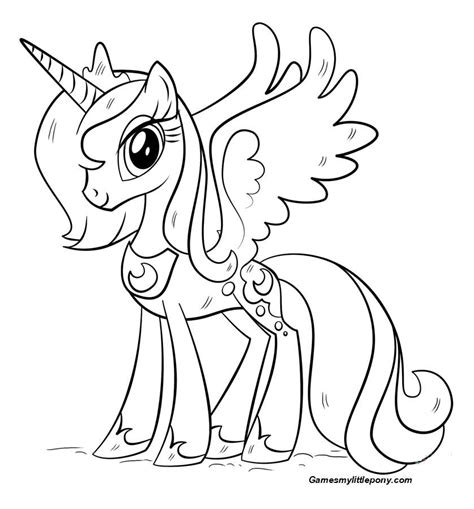 princess luna    pony coloring page   pony