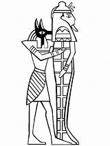 Mummy Sarcophagus Anubis Coloring Drawing Pages Egyptian Holding Template Getdrawings Tomb Getcolorings Drawings Color Printable sketch template