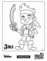 Jake Neverland Pirates Coloring Pages Expose Click sketch template