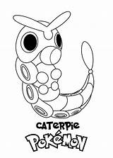 Kolorowanka Caterpie Pokemony Wydruku Morindia sketch template