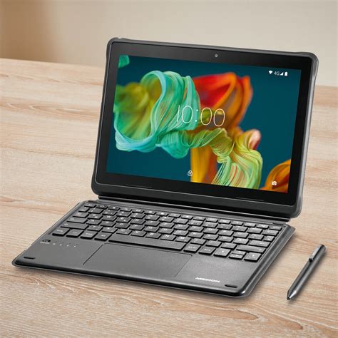 aldi  zoll tablet pc medion  mit lte tastaturhuelle und