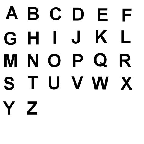 lettre alphabet majuscule  imprimer