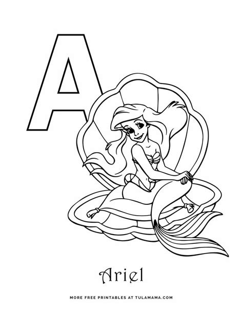 printable disney alphabet coloring pages   disney alphabet