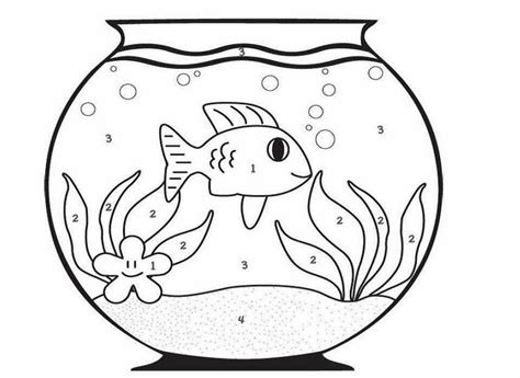 kick  effervescent fish bowl coloring page inquiring control