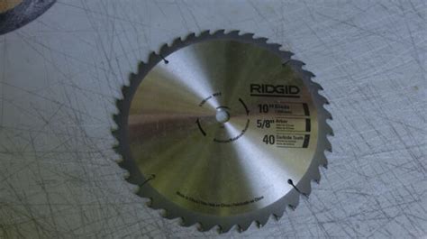 Ridgid 10 Carbide 40 Teeth Saw Blade New Out Of Package 12 Ebay