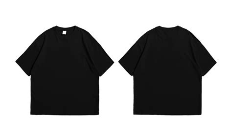 oversize black  shirt front   background transparent  png