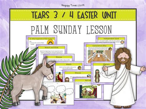 year   easter palm sunday lesson teaching resources