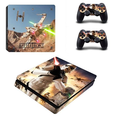 star wars battlefront ps slim edition skin decal  console   controllers star wars ps