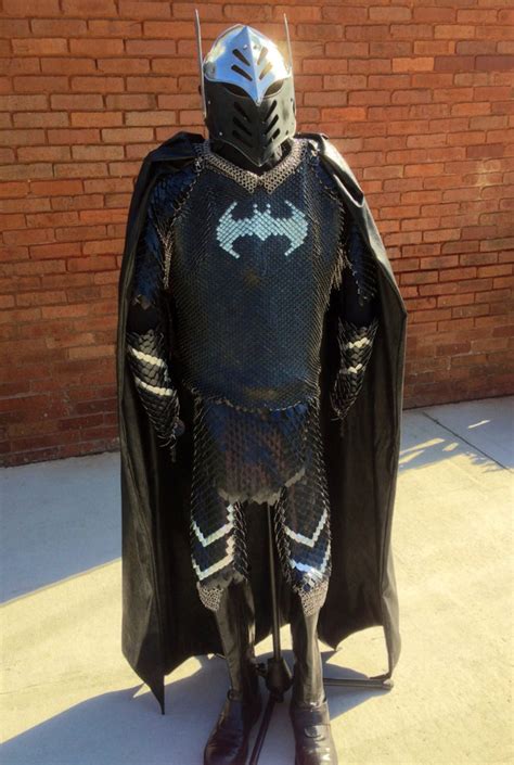 real dark knight medieval batman scalemail armor geekologie