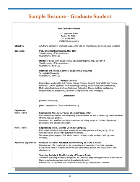 resume   phd student resume formatting essentials