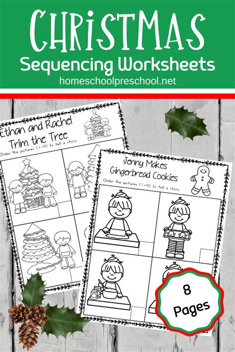 christmas story sequence worksheets alphabetworksheetsfreecom