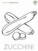 Coloring Zucchini Activities sketch template