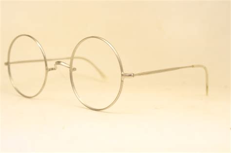 perfectly round silver oversize glasses frames unique 1980s retro