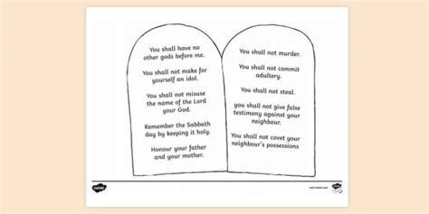 printable  commandments printable templates