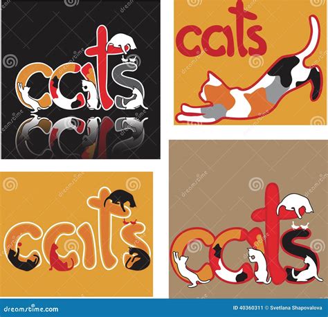 cat letters stock photo image