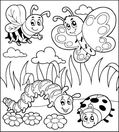 bugs  coloring page hicoloringcom