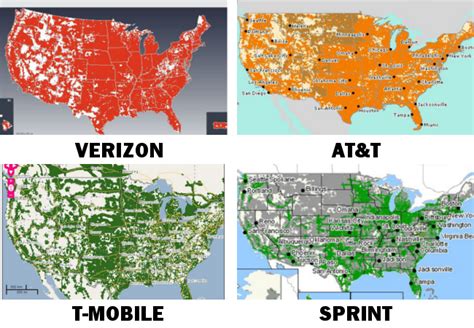 T Mobile Vs Atandt Coverage Maps Wireless Networking