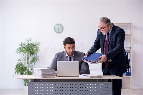 boss   young assistant working   office stock image image  assistant