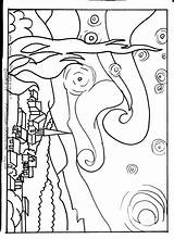 Coloring Pages Cubism Getdrawings Picasso sketch template