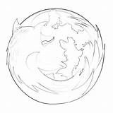Mozilla Firefox sketch template