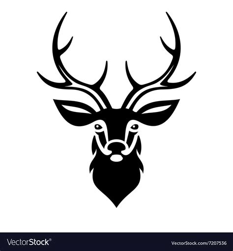 deer head royalty  vector image vectorstock