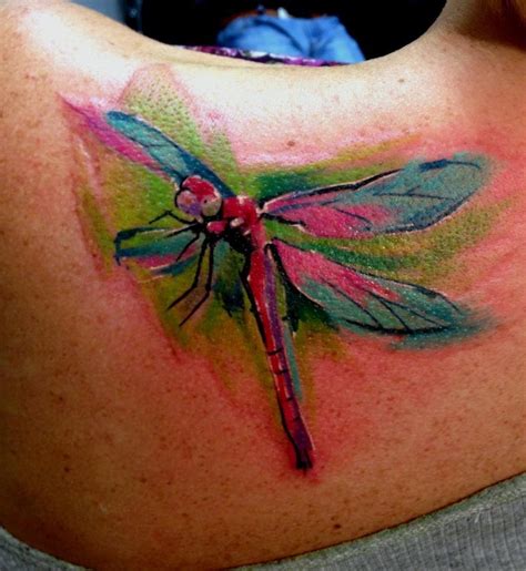 Watercolor Dragonfly Tattoo Designs Ideas And Meaning Tattoos For You