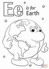 Letter Coloring Earth Pages Printable Colouring Preschool Worksheets Alphabet Supercoloring Super Sheets Work Words Crafts Drawing Activities sketch template