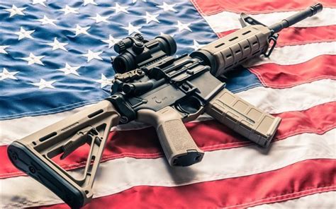 rifle american flag  wallpaper