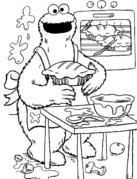 elmo  cookie monster coloring pages coloring home