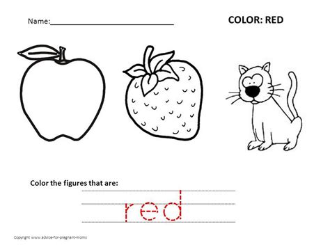 worksheets word lists  activities   preschool colors