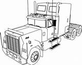 Coloring Pages Semi Truck Trailer Kenworth Mack Printable Print Colouring Color Sheets Farm Tractor Superliner Monster Getcolorings Usa Resume Horse sketch template