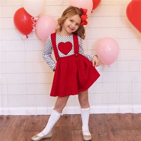 valentine day outfits  toddlers  dress
