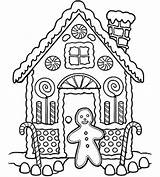 Gingerbread Coloring Pages House Christmas Color Holiday Kids Printable Printables Sheets Print Colouring Worksheets Preschool Sheet Parents Drawing Houses Crafts sketch template