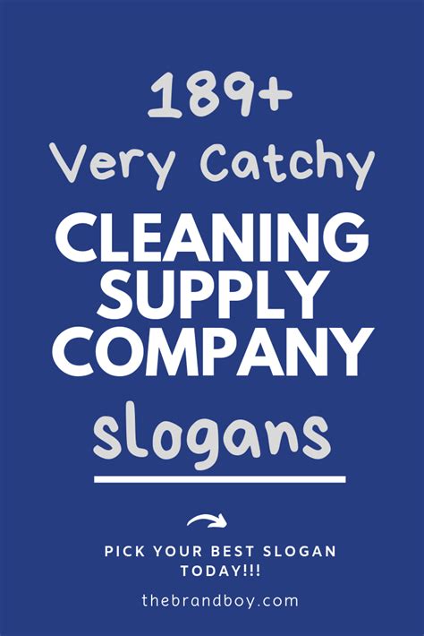 cleaning supply company slogans taglines company slogans