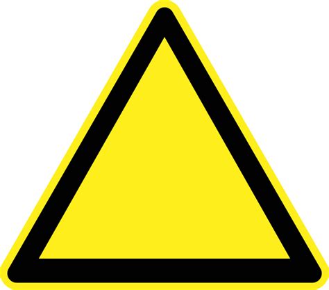 clipart blank warning sign