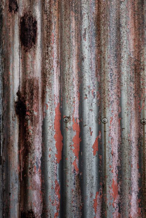 Free Photo Corrugated Metal Texture Corroded