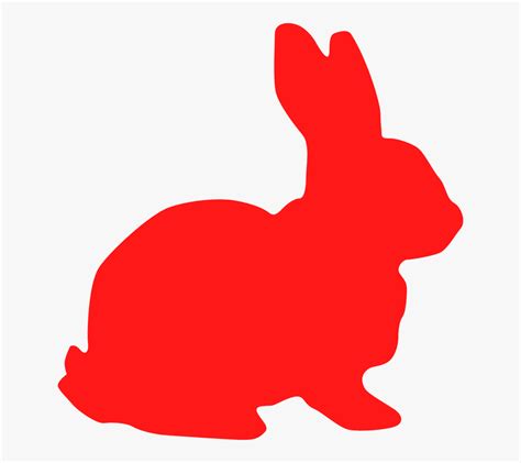 red bunny clip art red rabbit silhouette  transparent clipart clipartkey