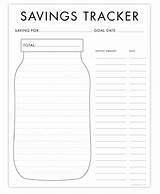 Savings Jar Trackers sketch template