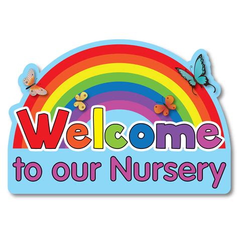 nursery rainbow  sign