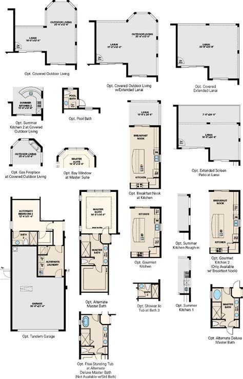 homes  taylor morrison house floor plans estero house blueprints
