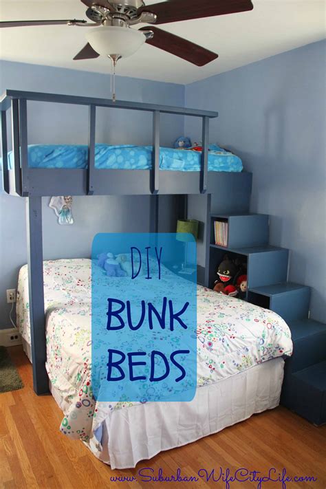 diy bunk beds suburban wife city life
