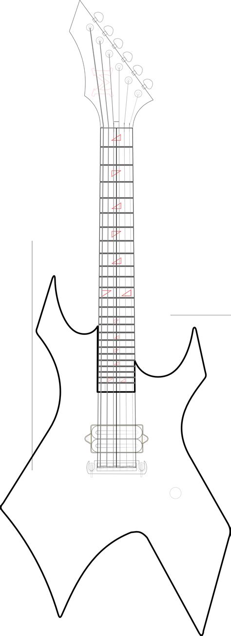 printable electric guitar templates printable templates