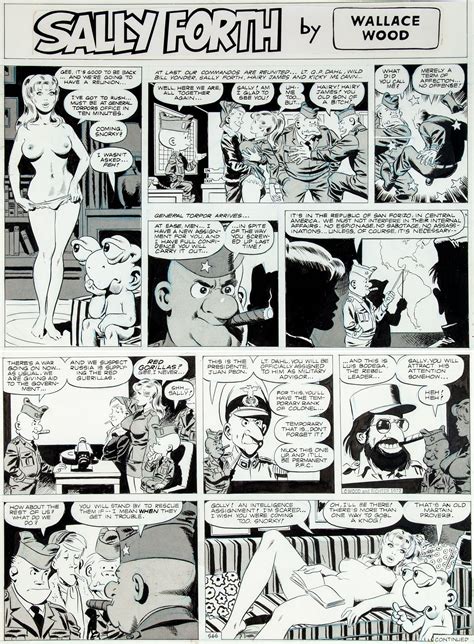 wally wood sally forth comic strip s66 original art wood and lot 92419 heritage auctions