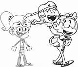 Loud House Coloring Pages Luan Lana Lincoln Coloringpagesfortoddlers Nickelodeon Colouring sketch template