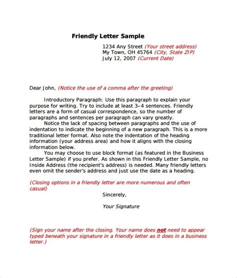 write  letter format  allard author