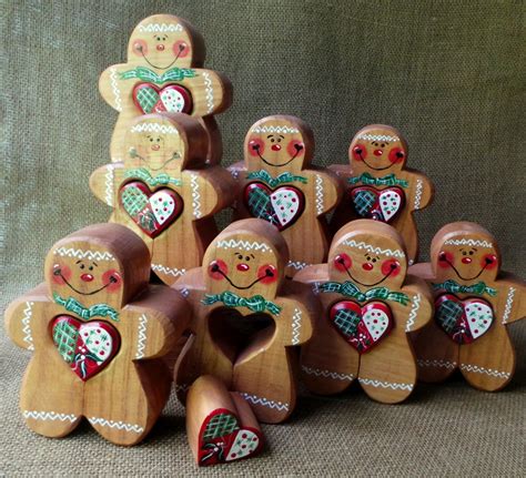 wooden gingerbread man holiday decor babys