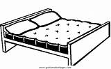 Mattress Bed Bedroom Furniture Coloring Pages Template sketch template