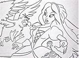 Vanessa Coloring Pages Disney Scuttle Walt Characters Mermaid Little Ursula Ariel Fanpop Colouring Getdrawings Getcolorings sketch template